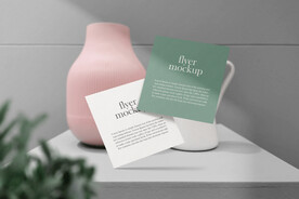 卡片名片海报纸袋文创贴图样机