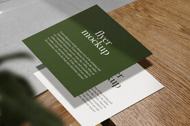 卡片名片海报纸袋文创贴图样机