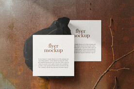 卡片名片海报纸袋文创贴图样机