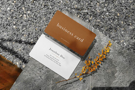 卡片名片海报纸袋文创贴图样机