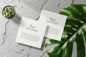 卡片名片海报纸袋文创贴图样机