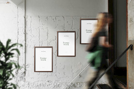 卡片名片海报纸袋文创贴图样机