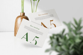 卡片名片海报纸袋文创贴图样机