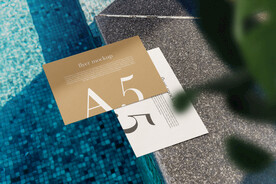 卡片名片海报纸袋文创贴图样机