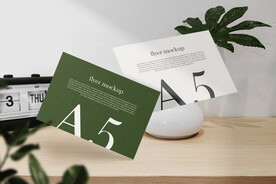 卡片名片海报纸袋文创贴图样机