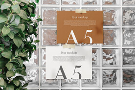 卡片名片海报纸袋文创贴图样机