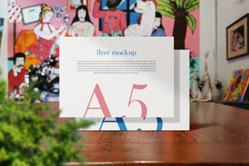 卡片名片海报纸袋文创贴图样机