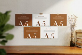 卡片名片海报纸袋文创贴图样机