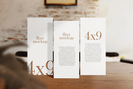 卡片名片海报纸袋文创贴图样机