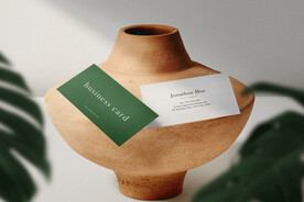 卡片名片海报纸袋文创贴图样机