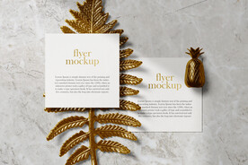 卡片名片海报纸袋文创贴图样机