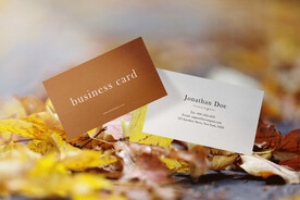 卡片名片海报纸袋文创贴图样机