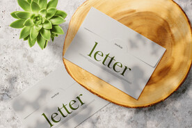 卡片名片海报纸袋文创贴图样机