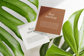 卡片名片海报纸袋文创贴图样机
