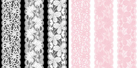 蕾丝花边矢量图装饰辅料