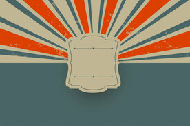 矢量复古射线背景