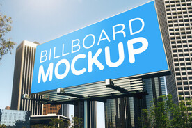 室外海报样机