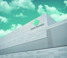 大楼样机 墙体字