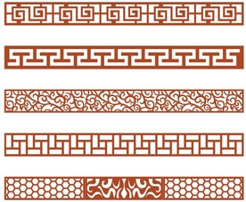 矢量中式古典边框