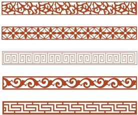 矢量中式古典边框