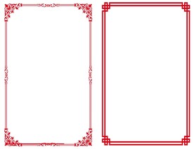 矢量中式古典边框