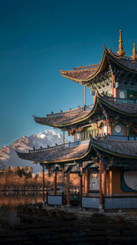 古建筑背景图片