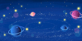卡通星空背景图片