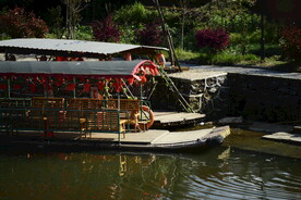 中国风木船图片