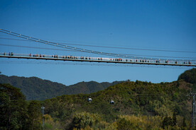 婺源篁岭垒心桥图片