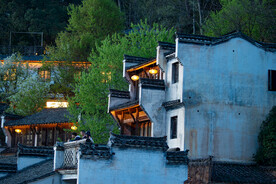 婺源篁岭夜景图片