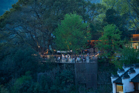 婺源篁岭夜景图片