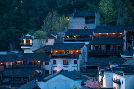 婺源篁岭夜景图片