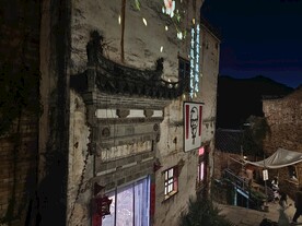 婺源篁岭夜景图片