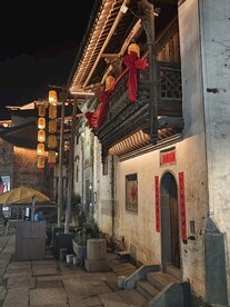 婺源篁岭夜景图片