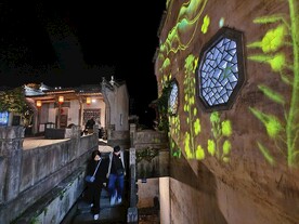 婺源篁岭夜景图片