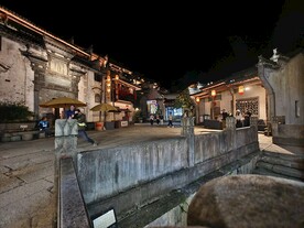 婺源篁岭夜景图片