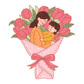 感恩母亲节免抠素材