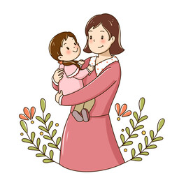妈妈怀抱婴儿