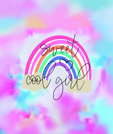 英文 彩虹 扎染