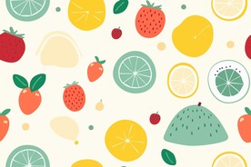 水果花纹