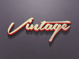 海报立体字效果