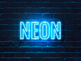 蓝色霓虹灯效果