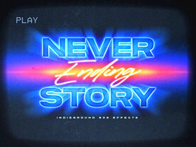 背发光字体效果