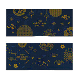 新中式传统节日背景