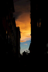 城市黄昏