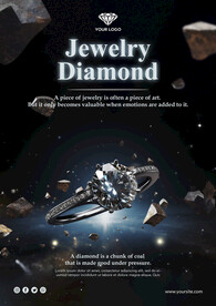 宝石钻戒产品海报