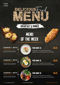 本周美食品类价格宣传单