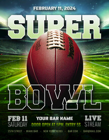 美式橄榄球运动活动海报