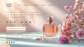 香水折扣主题海报
