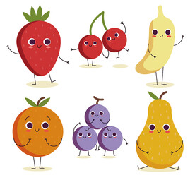 卡通水果